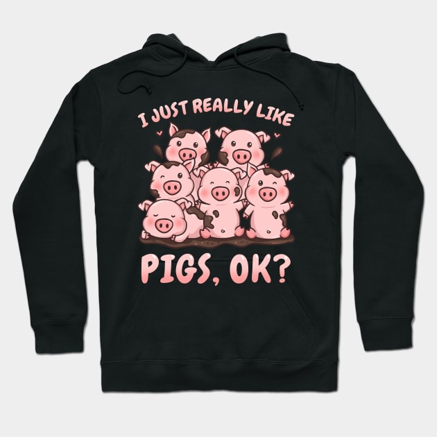 Pig Farmer Pig Lover Hoodie by CreativeGiftShop